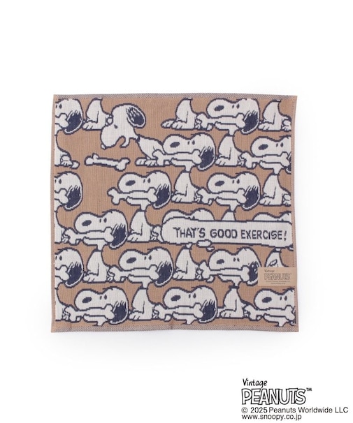 ◆SNOOPY 三重ガーゼハンカチ カオ