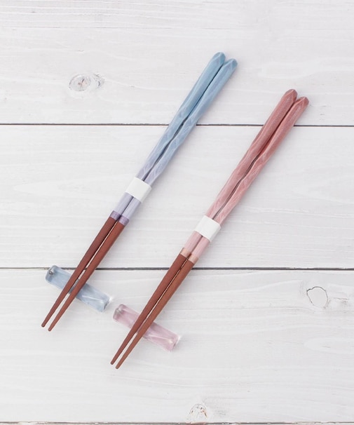 イシダ 桐箱箸置付夫婦箸 ブリーズ