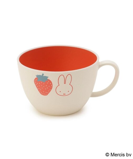 Dick Bruna miffy スープマグ strawberry&tulip 450ml