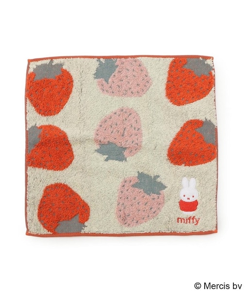 ◆Dick Bruna miffy ミニタオル strawberry&tulip