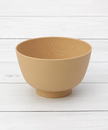 ◆山中塗 京型欅杢目汁椀 400ml