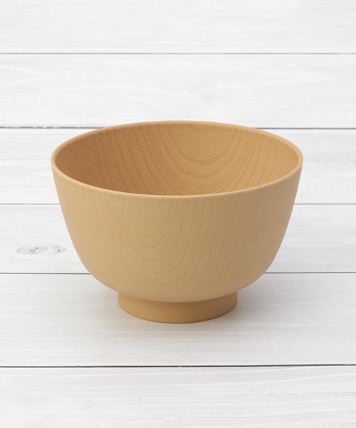 ◆山中塗 京型欅杢目汁椀 400ml