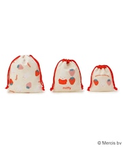 【先行販売】Dick Bruna miffy 巾着 3P strawberry&tulip