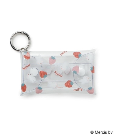 ◆【先行販売】Dick Bruna miffy クリアマルチケース S strawberry&tulip