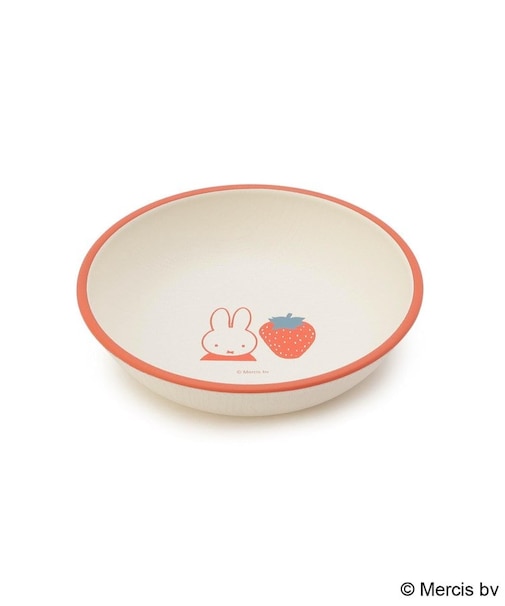 Dick Bruna miffy ラウンドプレート S strawberry&tulip