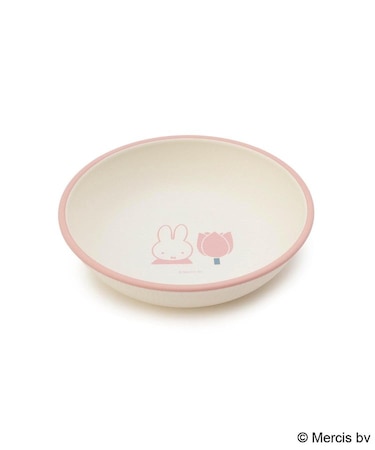 Dick Bruna miffy ラウンドプレート S strawberry&tulip