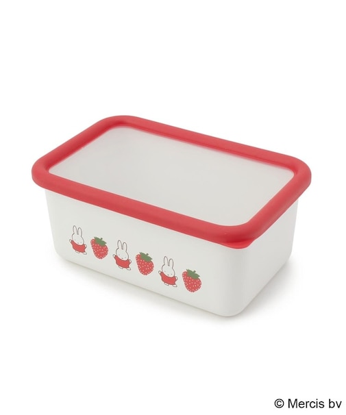 【先行販売】Dick Bruna miffy 深型角容器 M いちご