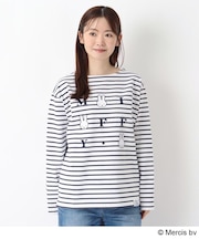 【ワンズテラス限定】Dick Bruna miffy バスクボーダー長袖プルオーバー