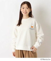 【ワンズテラス限定】Dick Bruna miffy 裏毛サークルプリント長袖プルオーバー