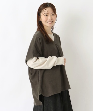 スムースVネックプルオーバーベスト