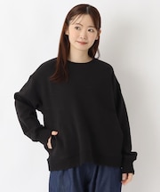 綿裏毛ポケット入りプルオーバー