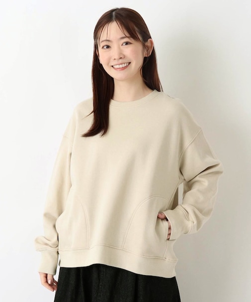 綿裏毛ポケット入りプルオーバー