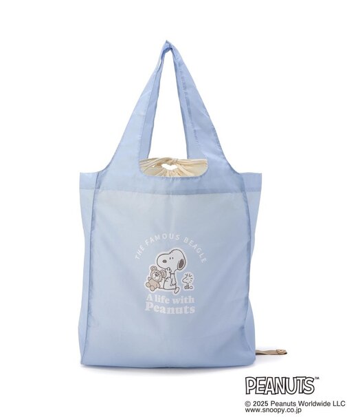 SNOOPY 底板付きエコバッグ ワイド
