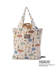 SNOOPY 底板付きエコバッグ ワイド