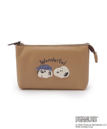 SNOOPY Wフラットポーチ