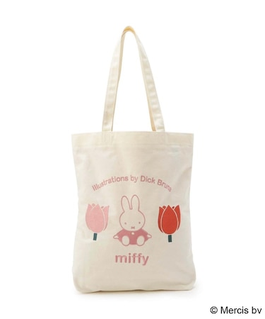 【先行販売】Dick Bruna miffy 刺繍トート strawberry&tulip