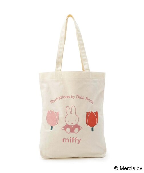 【先行販売】Dick Bruna miffy 刺繍トート strawberry&tulip