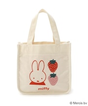 【先行販売】Dick Bruna miffy 刺繍ミニトート strawberry&tulip