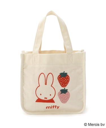 【先行販売】Dick Bruna miffy 刺繍ミニトート strawberry&tulip