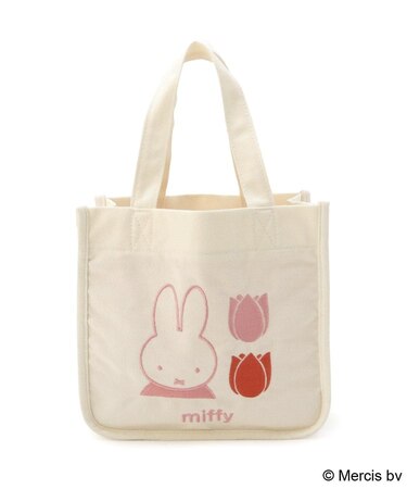 Dick Bruna miffy 刺繍ミニトート strawberry&tulip