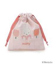 【先行販売】Dick Bruna miffy 刺繍巾着 strawberry&tulip