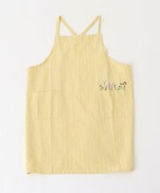 【ワンズテラスオリジナル】ヘリンボーン刺繍 エプロン フラワー