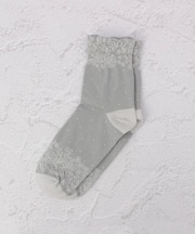 ◆あなたに優しい 表コットン100% レース クォーターソックス