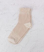 ◆あなたに優しい 表コットン100% レース クォーターソックス