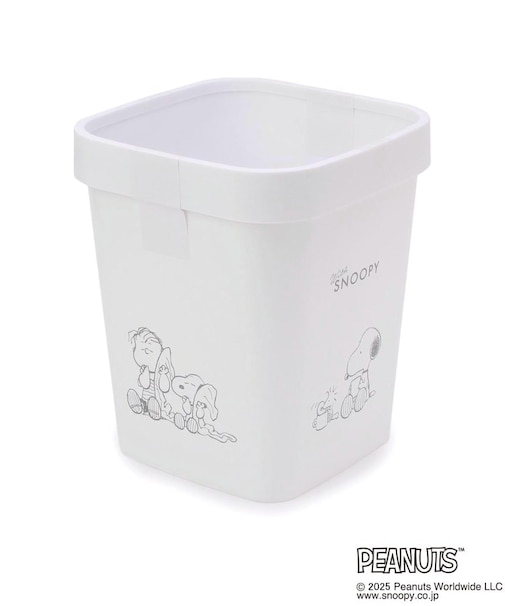 SNOOPY ストッパー付きダストボックス
