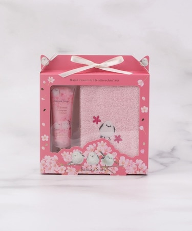 サクラスノー ハンカチハンドクリームセット