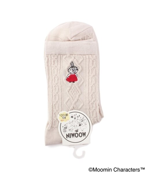 ◆MOOMIN ロークルー リンクル風 ミイ刺繍