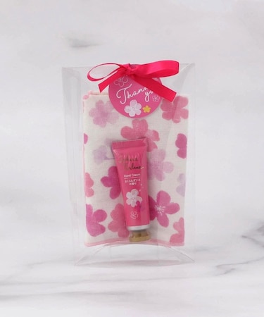 さくらフルラーナ ハンカチ&ハンドクリームセット