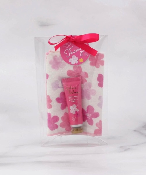 さくらフルラーナ ハンカチ&ハンドクリームセット