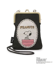 SNOOPY ゴブラン織ミニポーチ がま口