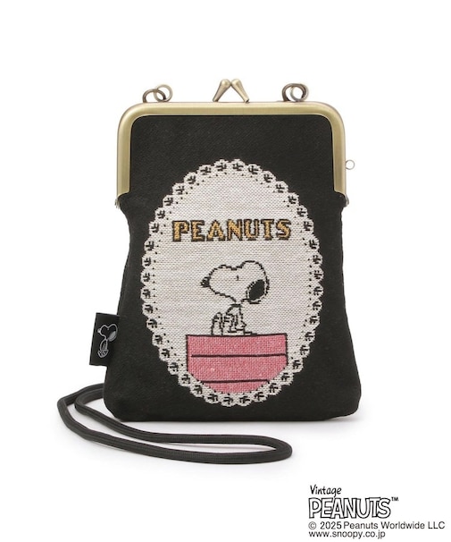 SNOOPY ゴブラン織ミニポーチ がま口