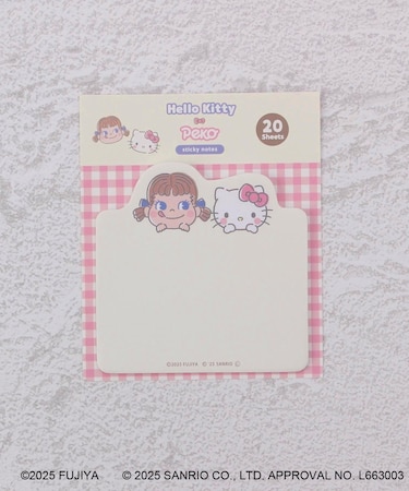 ◆サンリオキャラクターズ 型抜き付箋 ペコちゃん