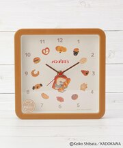 ◆パンどろぼう スクエアウォールクロック