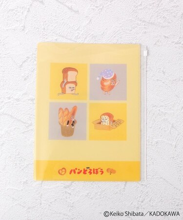 ◆パンどろぼう ファスナー付6ポケットクリアファイル
