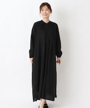 綿レーヨン ランダムタックワンピース