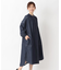 デニムシャツロングワンピース
