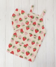 【ワンズテラスオリジナル】イチゴパーティ キッズエプロン