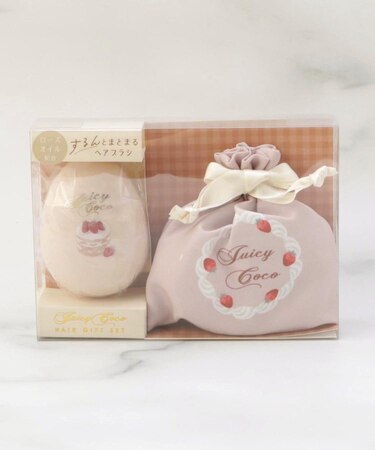 ジューシーココ ヘアブラシ&巾着 イチゴ