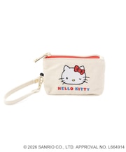 【ワンズテラス限定】ハローキティ リール付刺繍パスケース