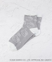 ◆【ワンズテラス限定】ハローキティ 逆スパ クォーターソックス