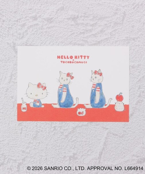 ◆ハローキティ ポストカード トコロコムギ