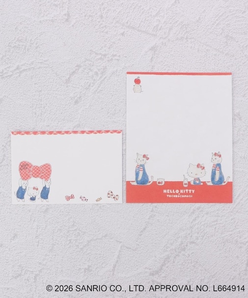 ◆ハローキティ レターセット トコロコムギ