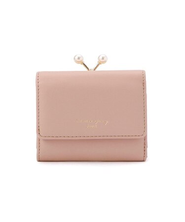 JOUET ジョエット パール調ガマグチ折サイフ