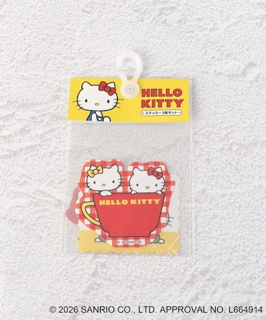 ◆ハローキティ ダイカットステッカー3P