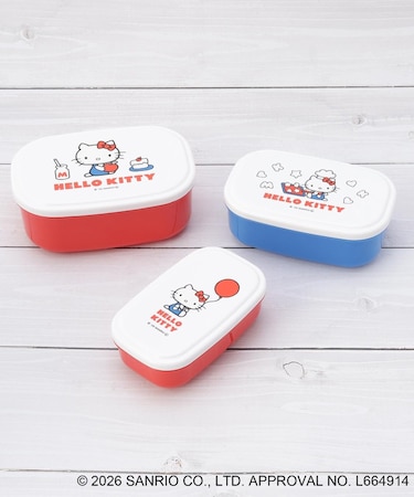 ハローキティ 抗菌シール容器 3P