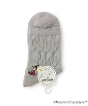 ◆MOOMIN ロークルーソックス 逆スパ ミイ刺繍